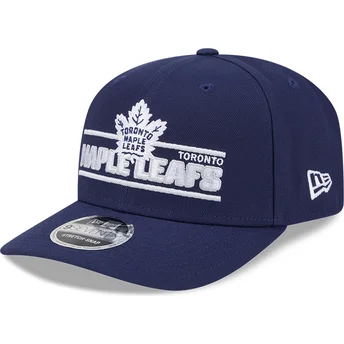 Niebieska czapka z zakrzywionym daszkiem snapback 9SEVENTY Stretch Snap Stated Toronto Maple Leafs NHL New Era