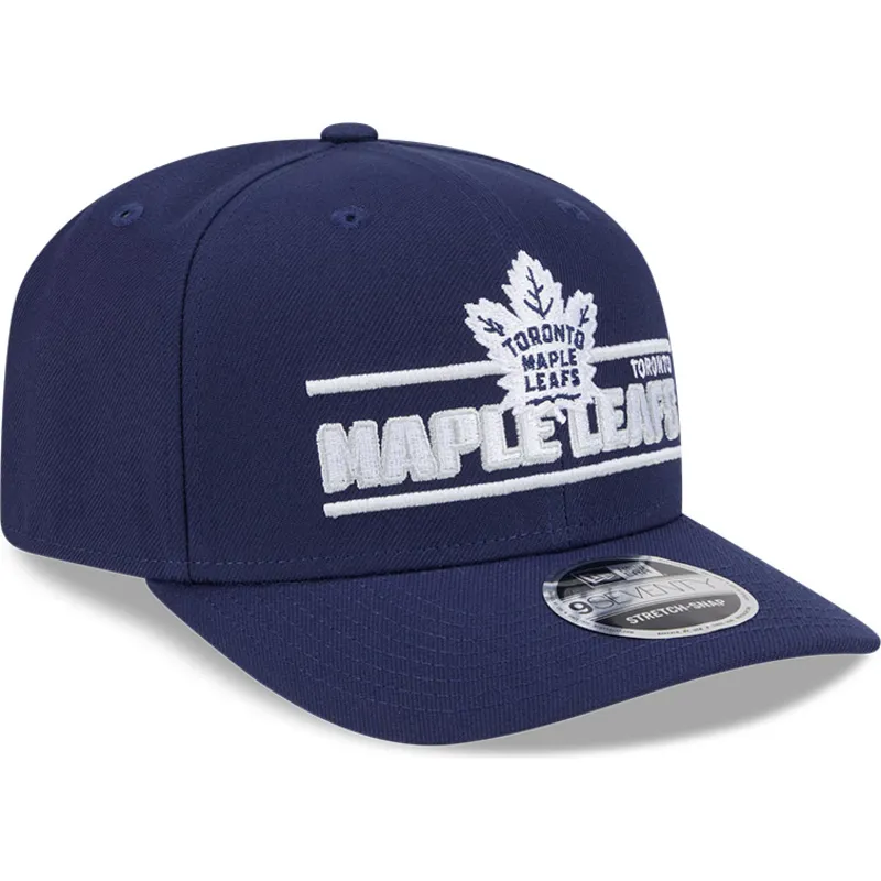 cappellino-curvo-blu-snapback-9seventy-stretch-snap-stated-di-toronto-maple-leafs-nhl-di-new-era