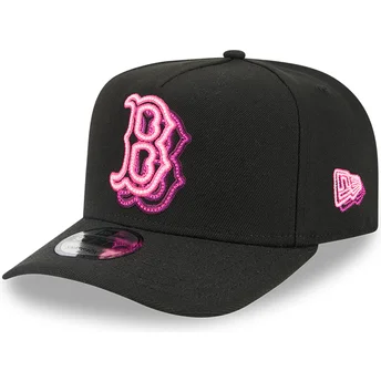 Czarna czapka z daszkiem snapback 9FIFTY A Frame Neon Boston Red Sox MLB od New Era