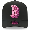 cappellino-curvo-nero-snapback-9fifty-a-frame-neon-dei-boston-red-sox-mlb-di-new-era