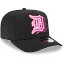 schwarze-snapback-kappe-9fifty-a-frame-neon-der-detroit-tigers-mlb-von-new-era