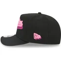 schwarze-snapback-kappe-mit-gebogenem-schirm-9fifty-a-frame-neon-von-oakland-athletics-mlb-von-new-era