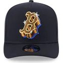 cappellino-snapback-blu-navy-curvo-9fifty-a-frame-emblem-dei-boston-red-sox-mlb-di-new-era