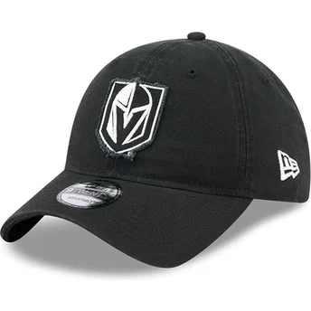 Cappellino curvo nero regolabile 9TWENTY Stamp dei Vegas Golden Knights NHL di New Era