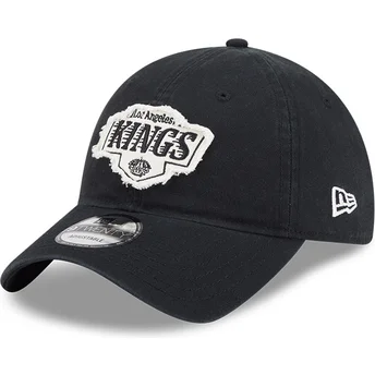 Justerbar svart böjd keps 9TWENTY Stamp Los Angeles Kings NHL från New Era
