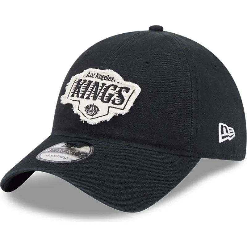 czapka-z-zakrzywionym-daszkiem-czarna-regulowana-9twenty-stamp-los-angeles-kings-nhl-new-era