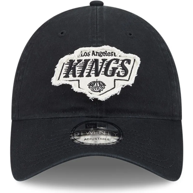 czapka-z-zakrzywionym-daszkiem-czarna-regulowana-9twenty-stamp-los-angeles-kings-nhl-new-era