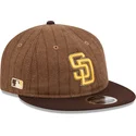 gorra-plana-marron-ajustable-9fifty-retro-crown-wool-pinstripe-de-san-diego-padres-mlb-de-new-era