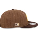 brazowa-regulowana-czapka-z-daszkiem-9fifty-retro-crown-wool-pinstripe-san-diego-padres-mlb-od-new-era