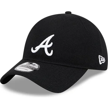 Cappellino nero curvo regolabile 9TWENTY Merino Wool degli Atlanta Braves MLB di New Era