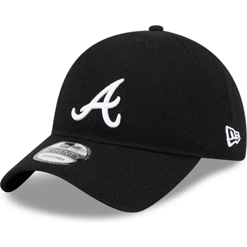 cappellino-curvo-nero-regolabile-9twenty-merino-wool-di-atlanta-braves-mlb-di-new-era