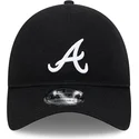 cappellino-nero-curvo-regolabile-9twenty-merino-wool-degli-atlanta-braves-mlb-di-new-era