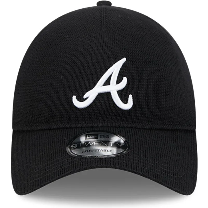 czarna-regulowana-czapka-z-zakrzywionym-daszkiem-9twenty-merino-wool-atlanta-braves-mlb-od-new-era