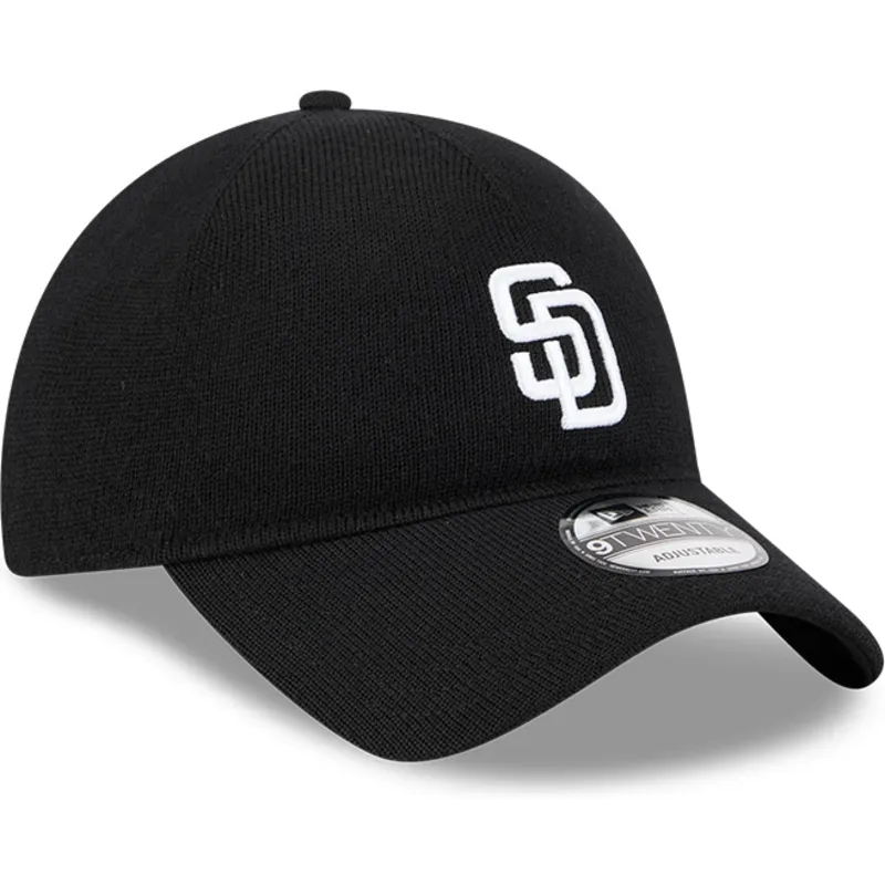 czarna-regulowana-czapka-z-daszkiem-9twenty-z-welny-merynosow-san-diego-padres-mlb-od-new-era