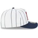 cappellino-snapback-9fifty-a-frame-satin-pinstripe-bianco-e-blu-navy-dei-boston-red-sox-mlb-di-new-era