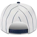 cappellino-curvo-bianco-e-blu-navy-snapback-9fifty-a-frame-satin-pinstripe-dei-chicago-white-sox-mlb-di-new-era