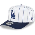 cappellino-snapback-9fifty-a-frame-satin-pinstripe-bianco-e-blu-dei-los-angeles-dodgers-mlb-di-new-era