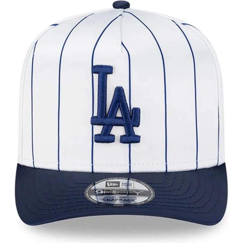 biala-i-niebieska-czapka-z-zakrzywionym-daszkiem-typu-snapback-9fifty-a-frame-satin-pinstripe-los-angeles-dodgers-mlb-od-new-era