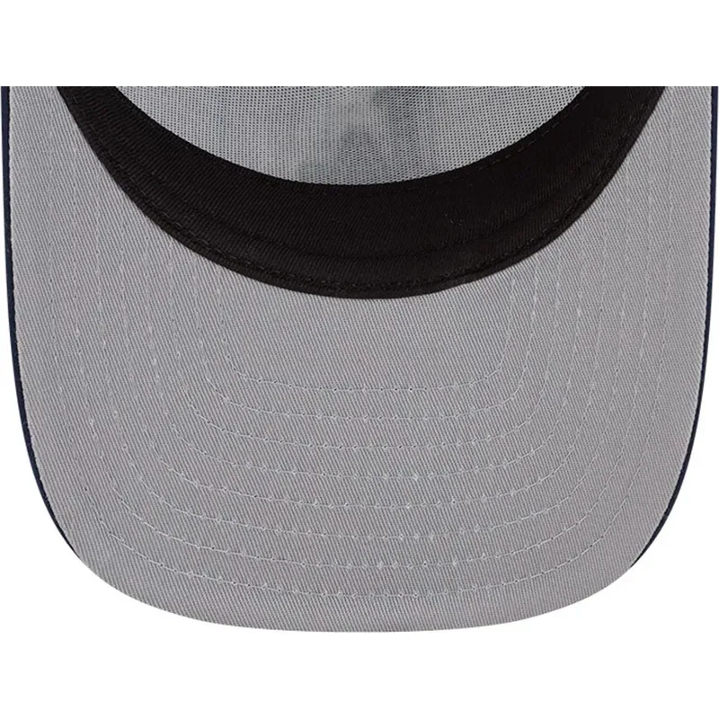 weisse-und-blaue-gebogene-snapback-kappe-9fifty-a-frame-satin-pinstripe-der-los-angeles-dodgers-mlb-von-new-era