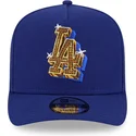 cappello-curvo-blu-snapback-9fifty-a-frame-emblem-dei-los-angeles-dodgers-mlb-di-new-era