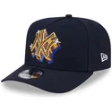 cappellino-curvo-blu-navy-snapback-9fifty-a-frame-emblem-dei-new-york-yankees-mlb-di-new-era