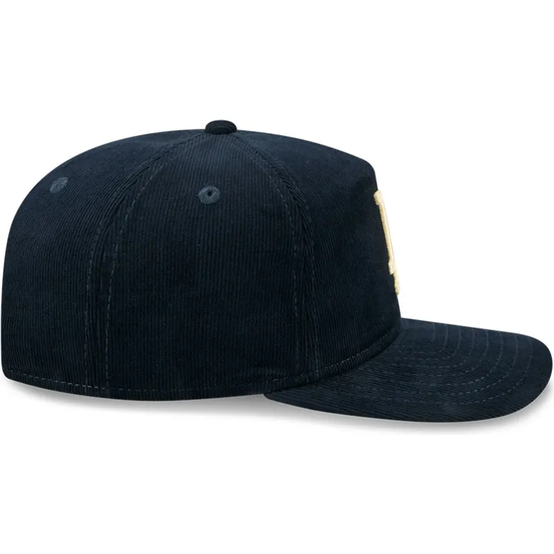 marineblaue-gebogene-snapback-kappe-golfer-nostalgic-der-los-angeles-dodgers-mlb-von-new-era