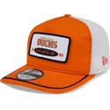 new-era-curved-brim-19twenty-embroidered-patch-anaheim-ducks-nhl-orange-and-white-snapback-cap