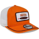 new-era-curved-brim-19twenty-embroidered-patch-anaheim-ducks-nhl-orange-and-white-snapback-cap