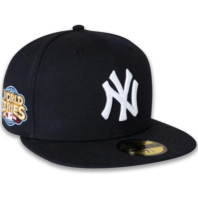 cappello-piatto-blu-navy-regolabile-59fifty-world-series-2009-side-patch-dei-new-york-yankees-mlb-di-new-era