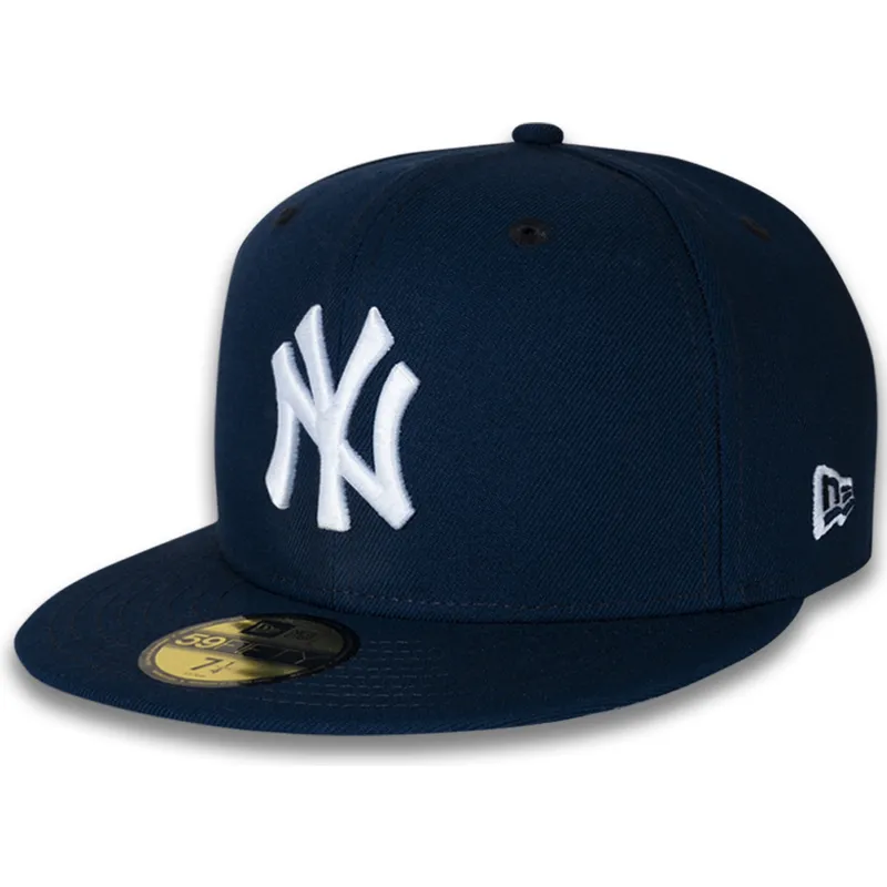 marineblaue-anliegende-59fifty-flat-cap-subway-series-der-new-york-yankees-mlb-von-new-era