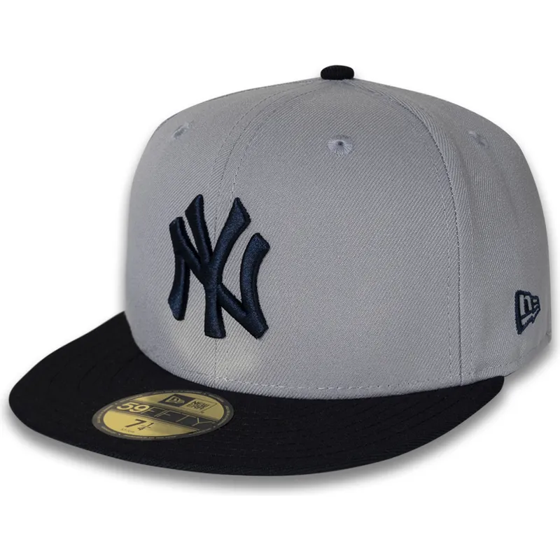 gra-och-marinbla-platt-keps-justerad-59fifty-world-series-2000-side-patch-fran-new-york-yankees-mlb-av-new-era