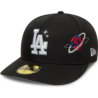 Cappellino nero a visiera curva 59FIFTY Planet Icon Los Angeles Dodgers MLB di New Era