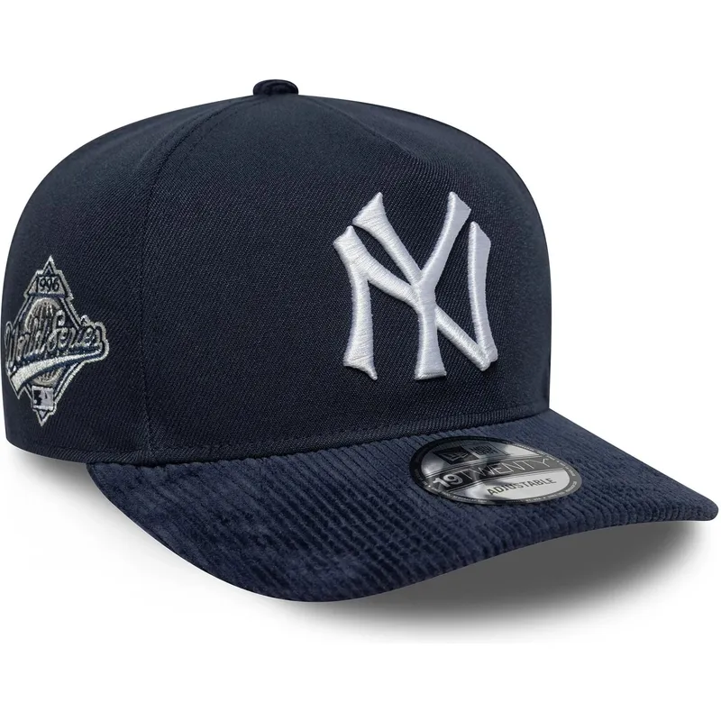 marineblaue-gebogene-snapback-kappe-19twenty-coops-cord-der-new-york-yankees-mlb-von-new-era