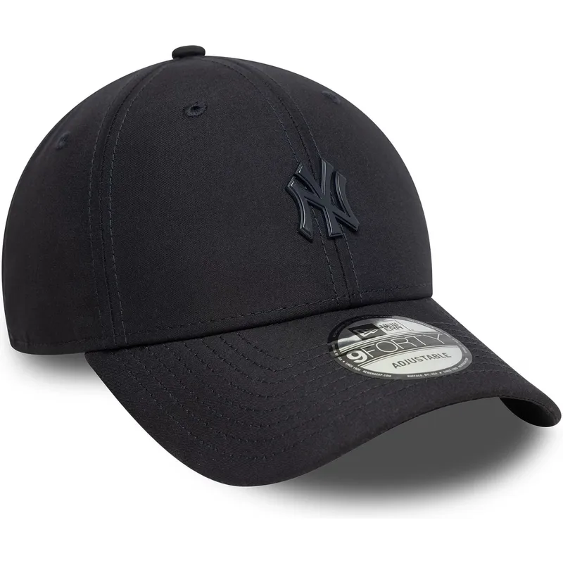 marineblaue-verstellbare-curved-cap-9forty-pin-der-new-york-yankees-mlb-von-new-era