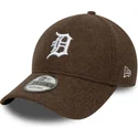 brazowa-czapka-z-zakrzywionym-daszkiem-snapback-9forty-melton-wool-detroit-tigers-mlb-od-new-era
