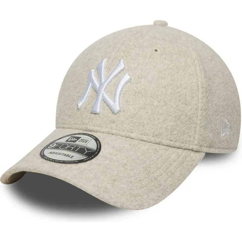 beige-gebogene-snapback-kappe-9forty-melton-wool-new-york-yankees-mlb-von-new-era