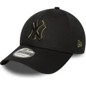 cappellino-curvo-nero-regolabile-con-logo-verde-9forty-outline-dei-new-york-yankees-mlb-di-new-era