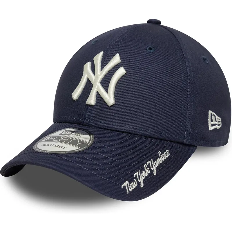gorra-curva-azul-marino-ajustable-9forty-visor-script-de-new-york-yankees-mlb-de-new-era
