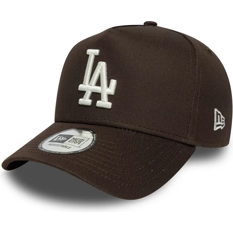 snapback-9forty-e-frame-z-brazowym-zakrzywionym-daszkiem-z-naszywka-boczna-los-angeles-dodgers-mlb-new-era