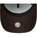 gorra-curva-marron-snapback-9forty-e-frame-side-patch-de-los-angeles-dodgers-mlb-de-new-era
