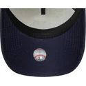 cappellino-curvo-beige-e-blu-navy-snapback-9forty-e-frame-world-series-patch-dei-new-york-yankees-mlb-di-new-era