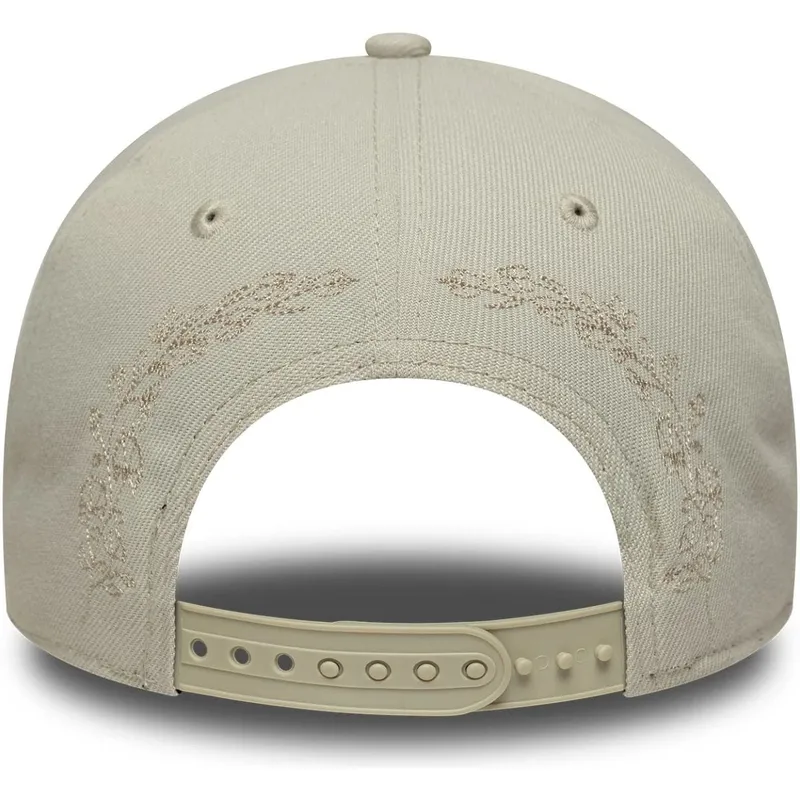 cappellino-curvo-beige-snapback-con-logo-beige-9forty-e-frame-tonal-icon-dei-los-angeles-dodgers-mlb-di-new-era
