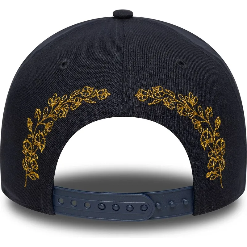 cappellino-visiera-curva-blu-marino-snapback-9forty-e-frame-tonal-icon-di-new-york-yankees-mlb-di-new-era