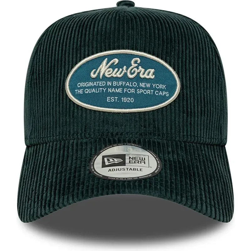 grune-gebogene-snapback-kappe-9forty-e-frame-patch-cord-von-new-era