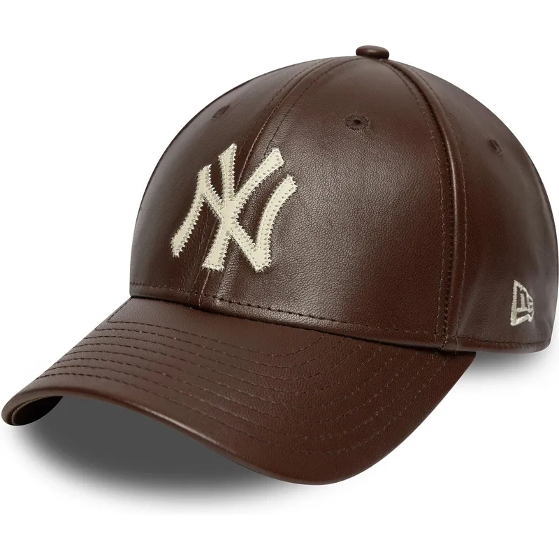 brun-bojd-justerbar-keps-9forty-m-crown-img-leather-fran-new-york-yankees-mlb-av-new-era