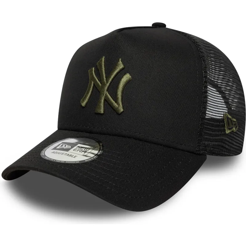 new-york-yankees-mlb-svart-truckerkeps-med-gront-a-frame-league-essential-logotyp-fran-new-era