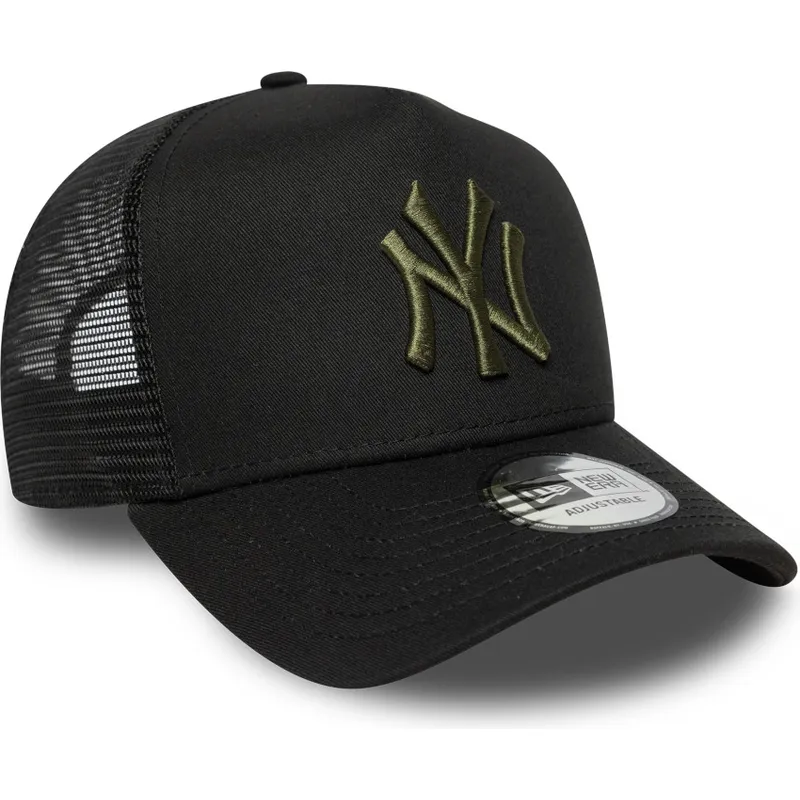 new-york-yankees-mlb-svart-truckerkeps-med-gront-a-frame-league-essential-logotyp-fran-new-era