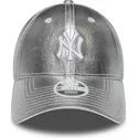 new-era-new-york-yankees-mlb-9forty-metallic-justerbar-silverfargad-bojd-keps-for-dam