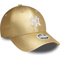 cappellino-curvo-dorato-regolabile-da-donna-9forty-metallic-dei-new-york-yankees-mlb-di-new-era