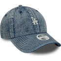 casquette-courbee-bleue-ajustable-pour-femme-9twenty-denim-los-angeles-dodgers-mlb-new-era